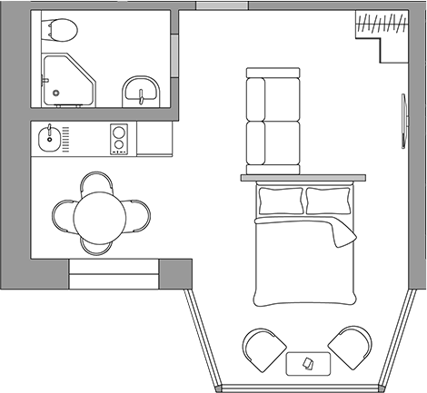 Планировка 32.5 м²