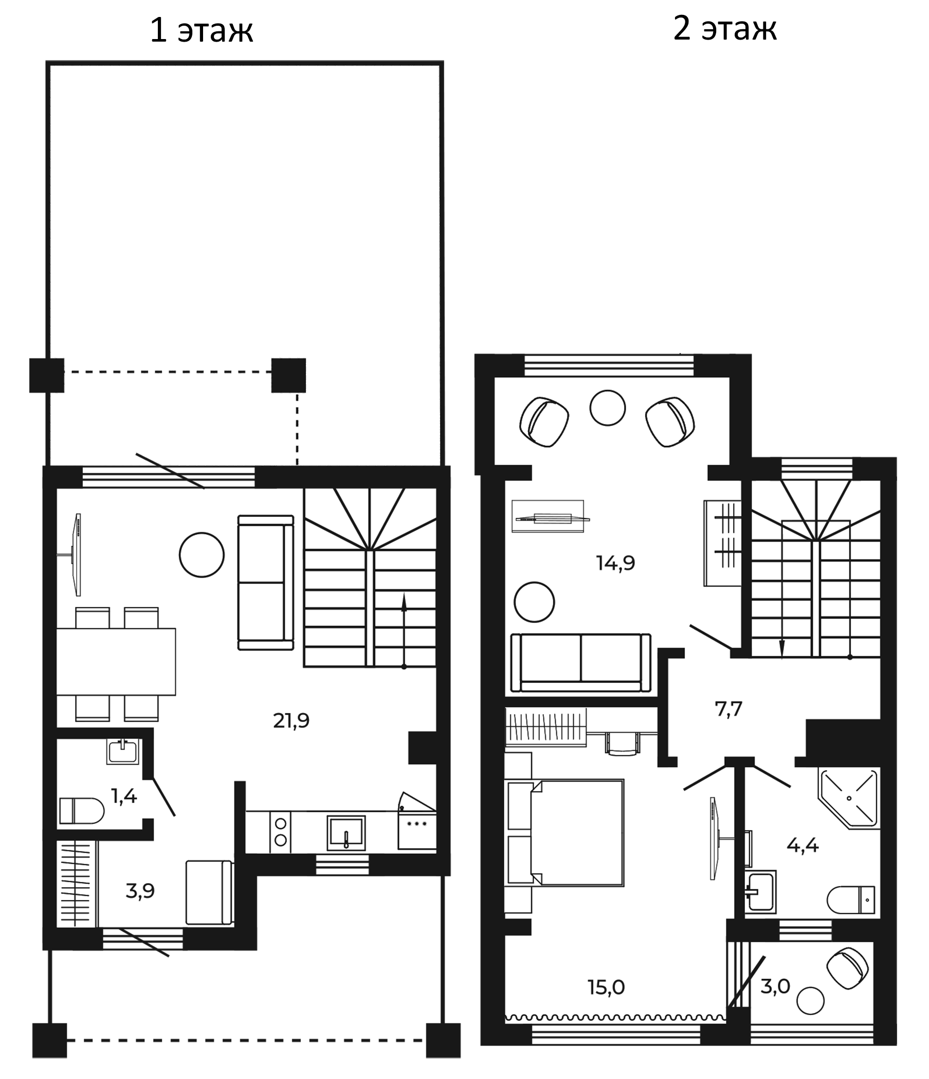 Планировка 69.2 м²