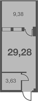 Планировка 19.9 м²