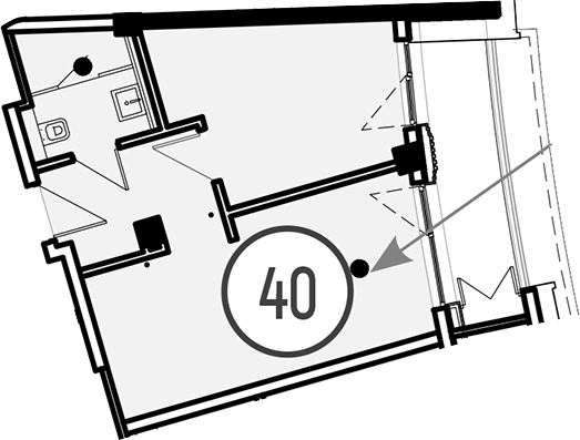 Продается 1-комн. квартира, 40 м²