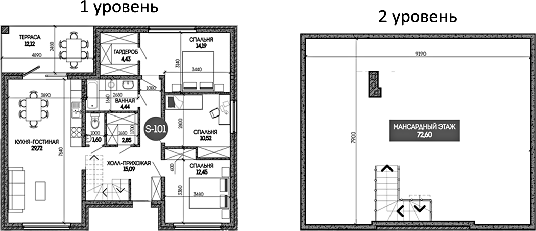 Планировка 160.88 м²