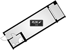 Планировка 29.9 м²