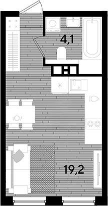 Продается 1-комн. квартира, 23.3 м²