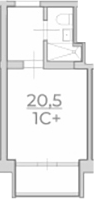 Планировка 20.5 м²