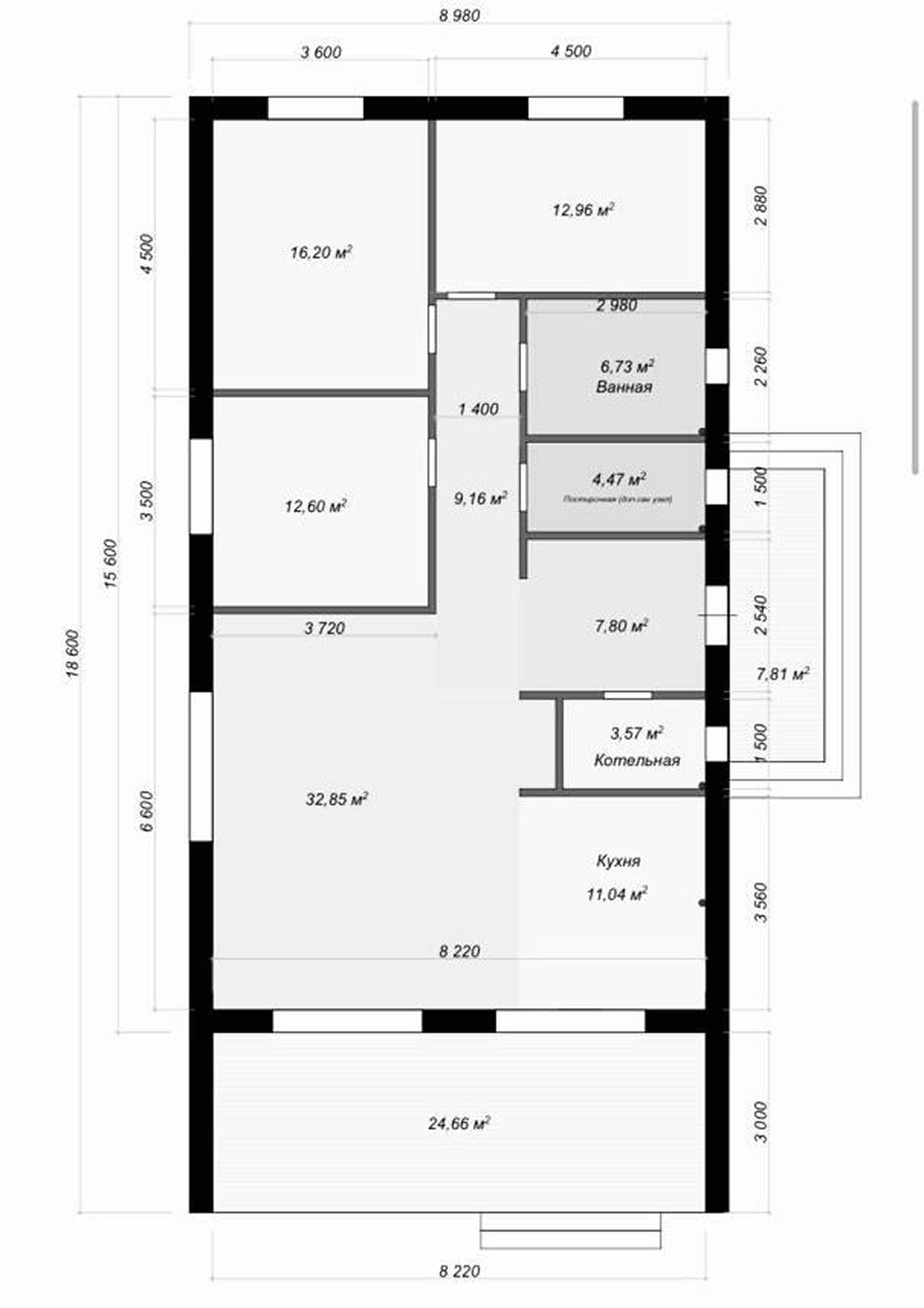 Планировка 115.53 м²