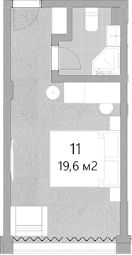 Планировка 19.6 м²