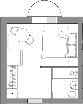 Планировка 22.1 м²