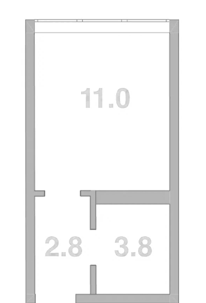 Планировка 17.4 м²