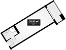 Планировка 30.6 м²