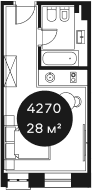 Квартира · 27.53 м²
