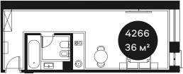 Продается 1-комн. квартира, 36.13 м²