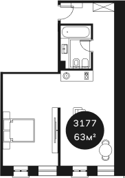 Продается 1-комн. квартира, 36.85 м²