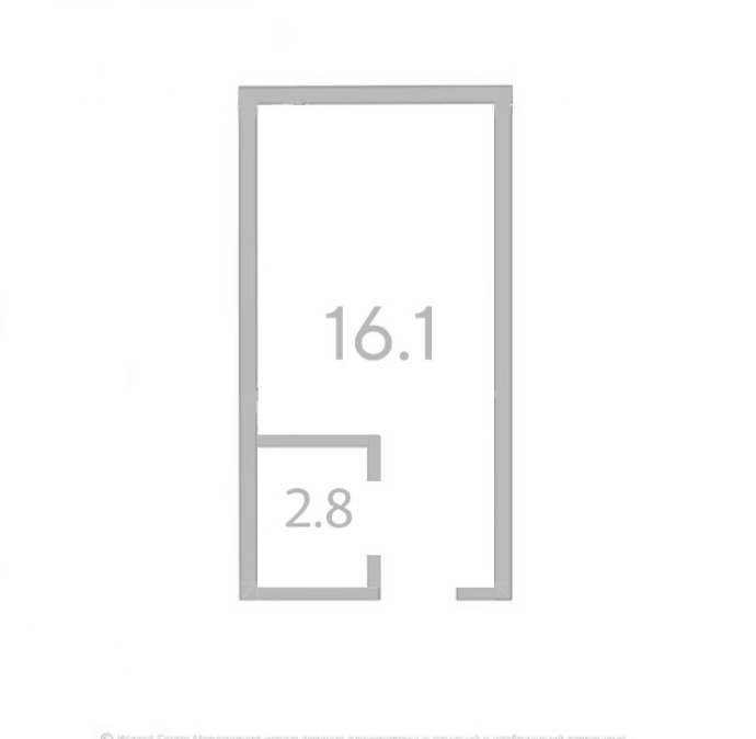 Планировка 16.1 м²