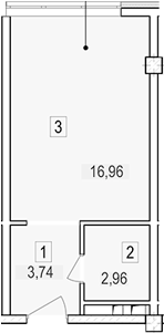 Студия · 24 м²