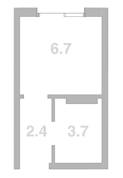 Планировка 12.7 м²