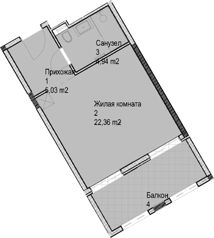 Студия · 32.3 м²