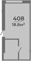Квартира · 18.8 м²