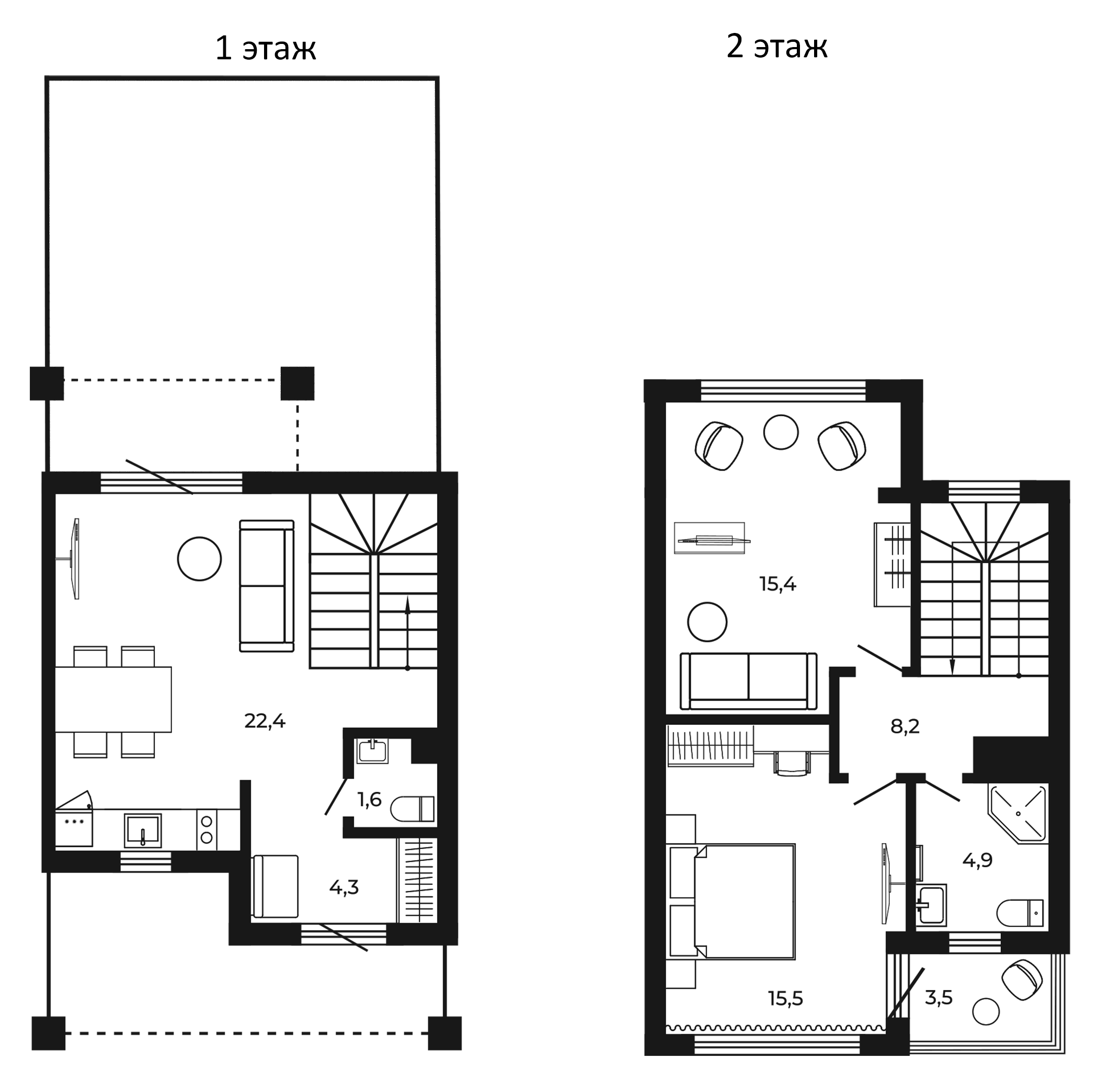 Планировка 72.3 м²