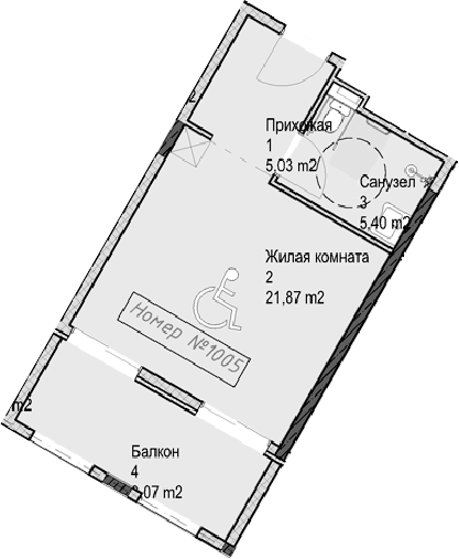 Планировка 32.3 м²
