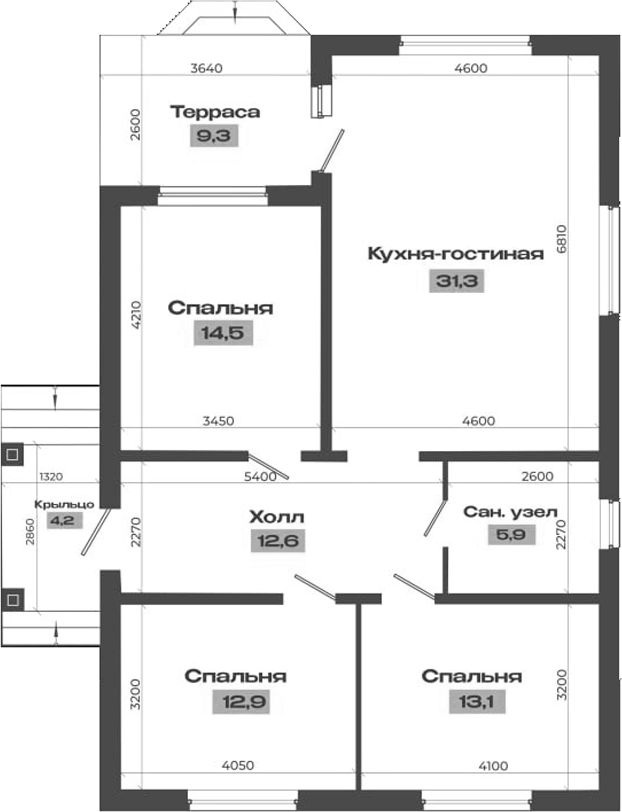 Планировка 94.26 м²