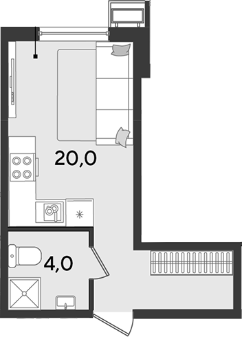 Продается 1-комн. квартира, 24 м²