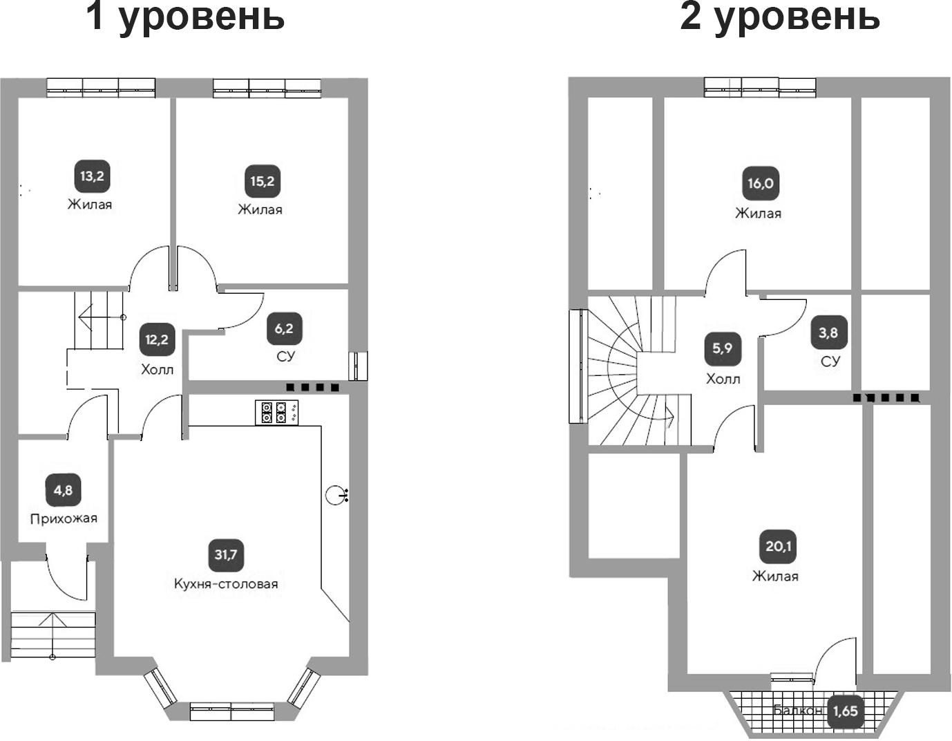 Планировка 129.1 м²