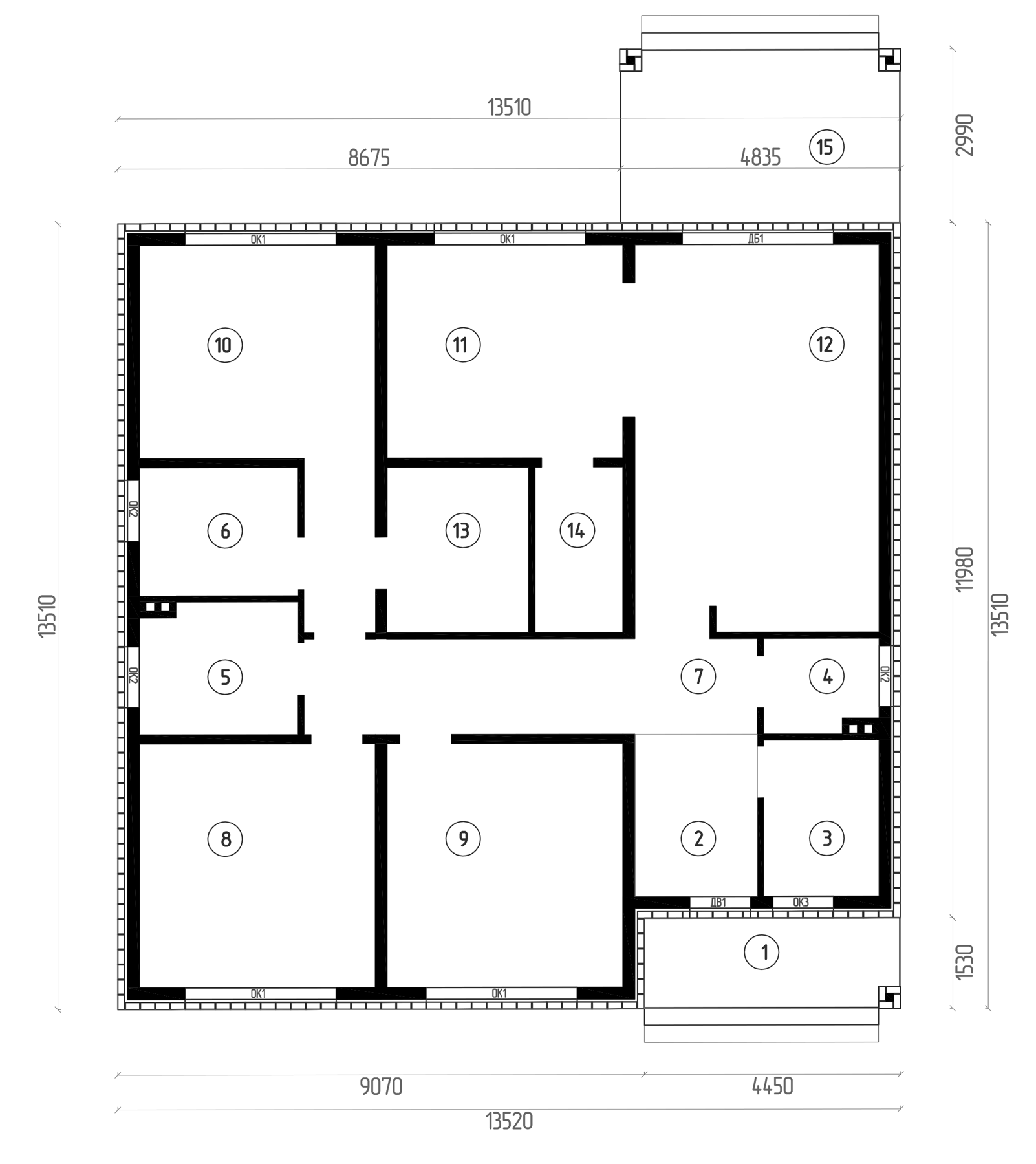 Планировка 160 м²