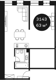 Продается 1-комн. квартира, 36.85 м²