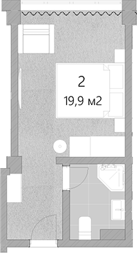 Планировка 19.9 м²