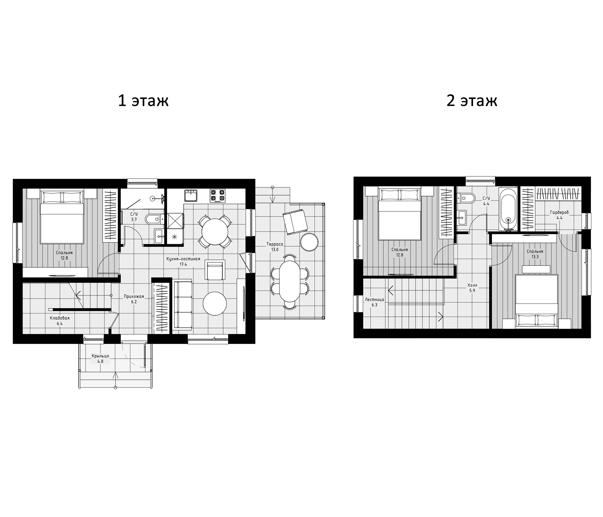 Планировка 111.4 м²