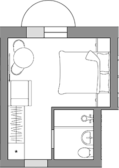 Планировка 18.3 м²