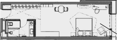 Планировка 45.5 м²