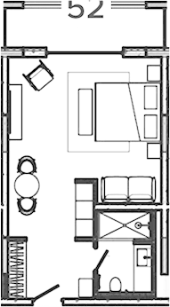 Планировка 44.7 м²