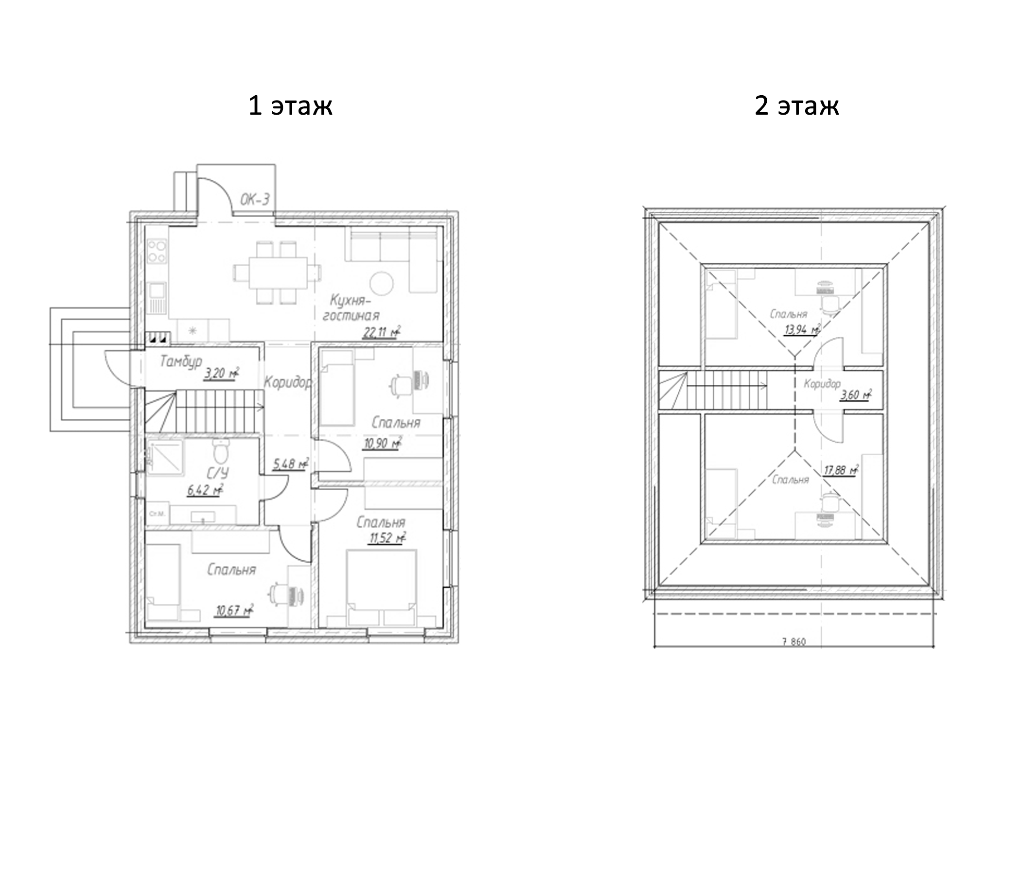 Планировка 105 м²