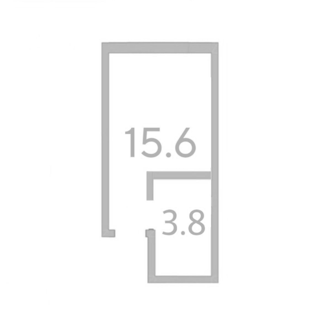 Планировка 15.6 м²