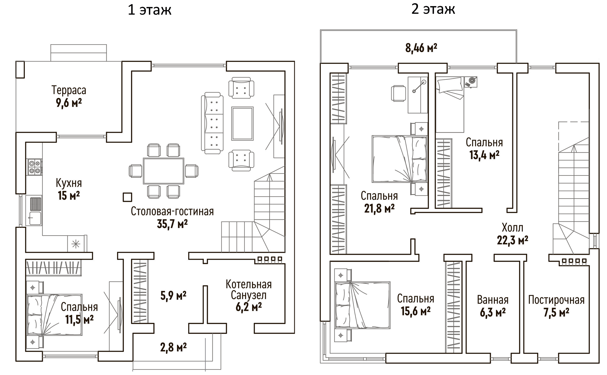 Планировка 164.54 м²