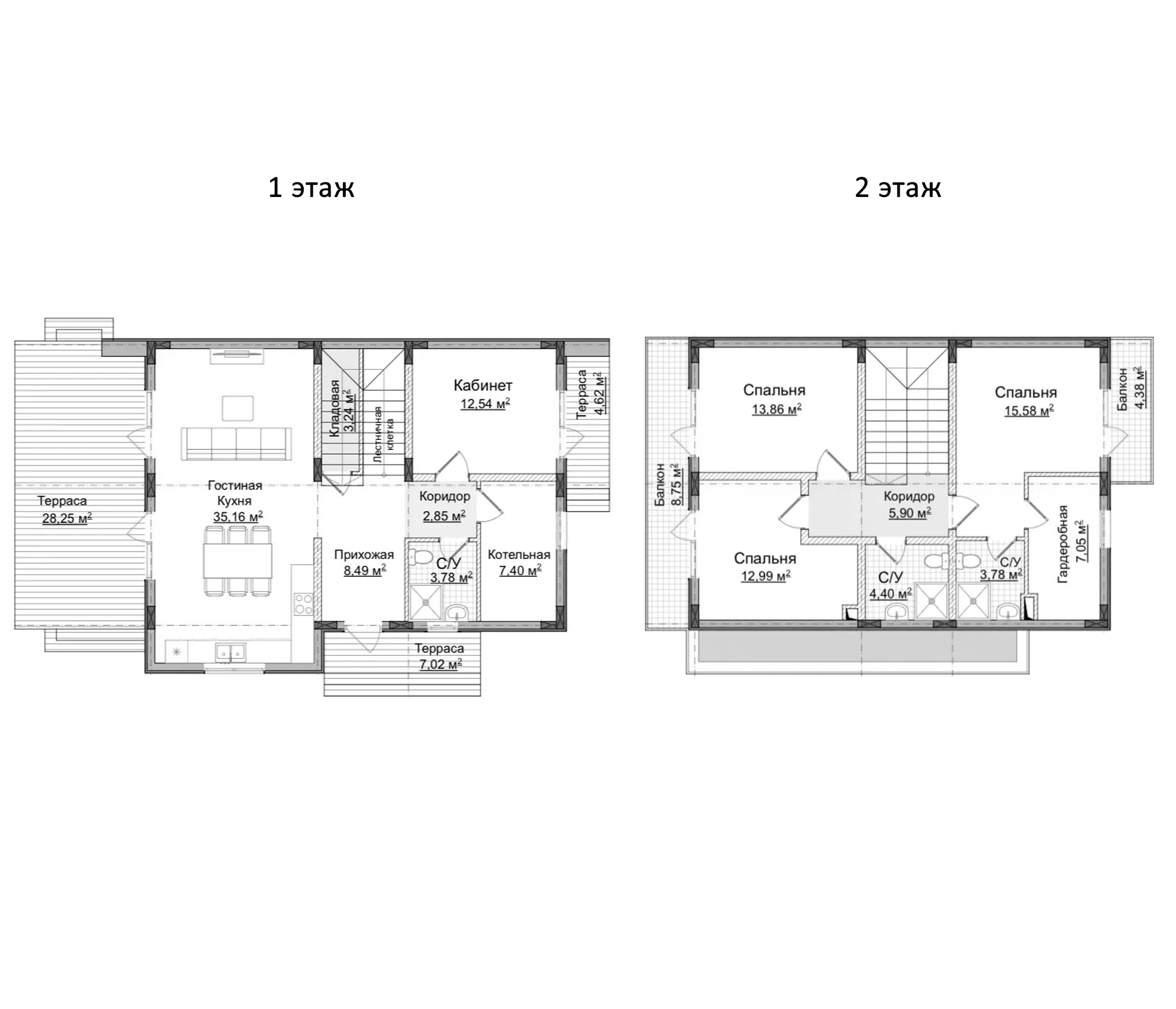 Планировка 142.85 м²