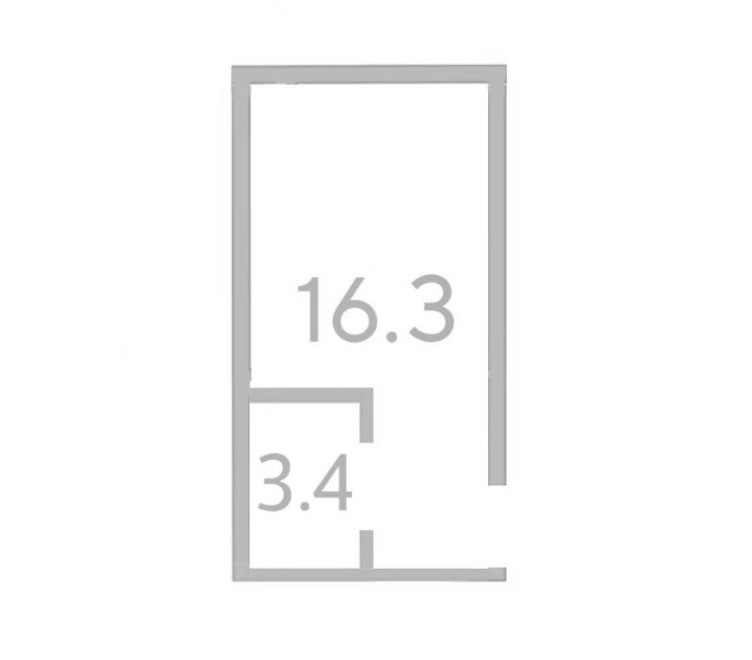Планировка 16.3 м²