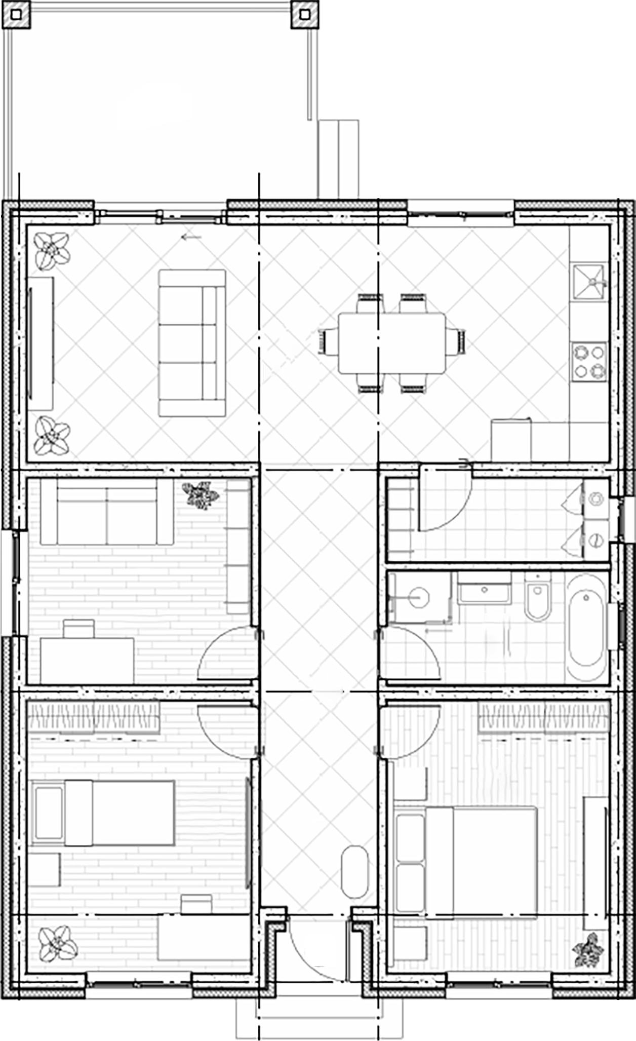 Планировка 92.1 м²