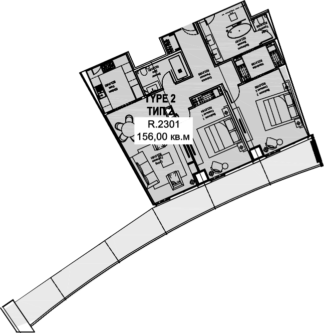 Планировка 113.1 м²