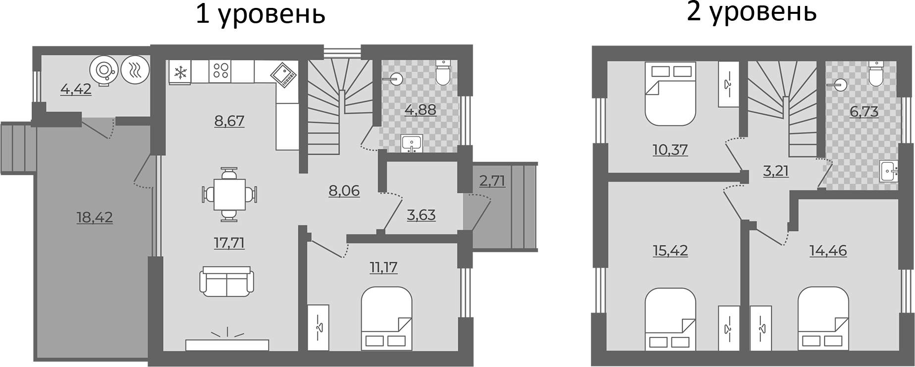 Планировка 111.58 м²