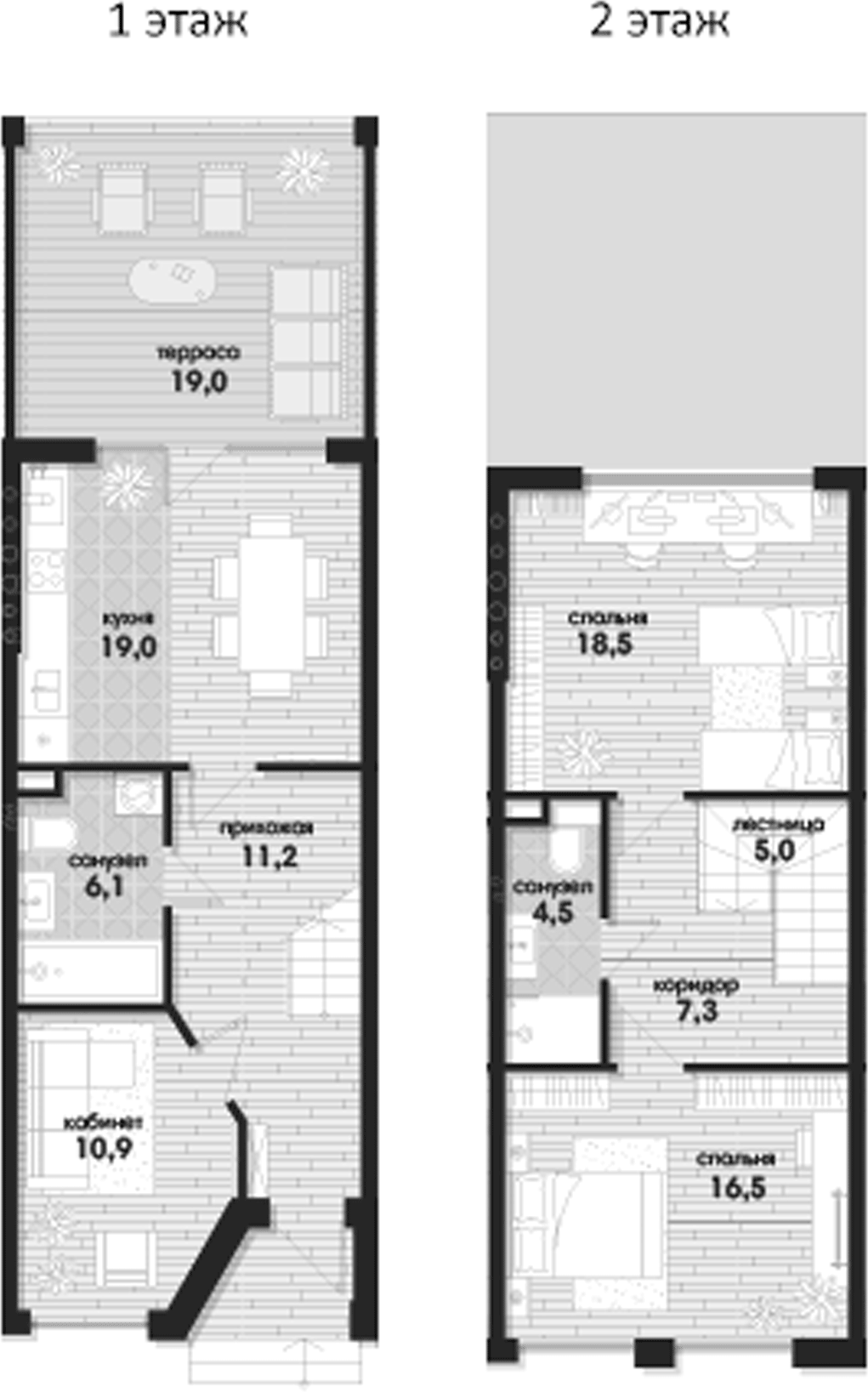 Планировка 99.1 м²