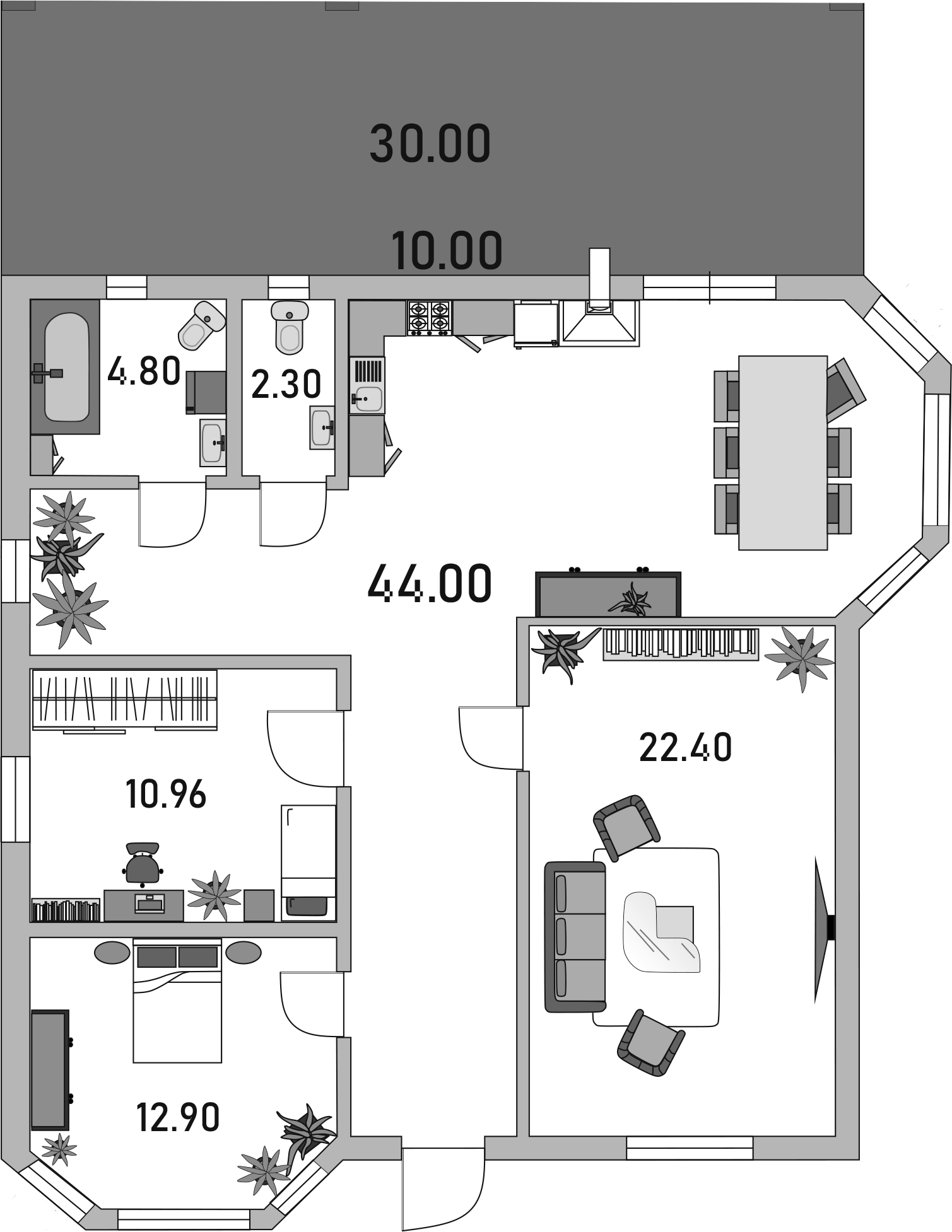 Планировка 212.4 м²