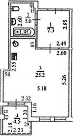 Студия · 35.2 м²
