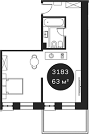 Продается 1-комн. квартира, 37.29 м²