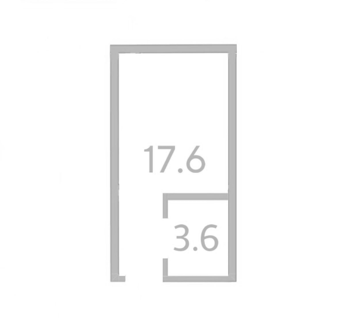 Планировка 17.6 м²