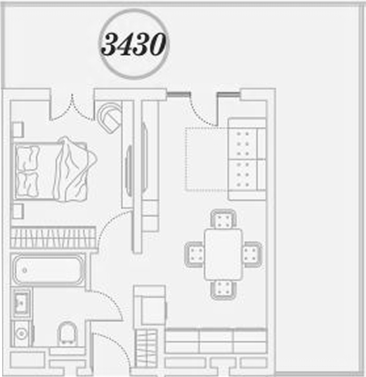 Продается 1-комн. квартира, 68.4 м²
