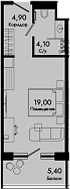 Продается 1-комн. квартира, 28 м²