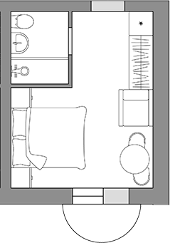 Планировка 19.9 м²