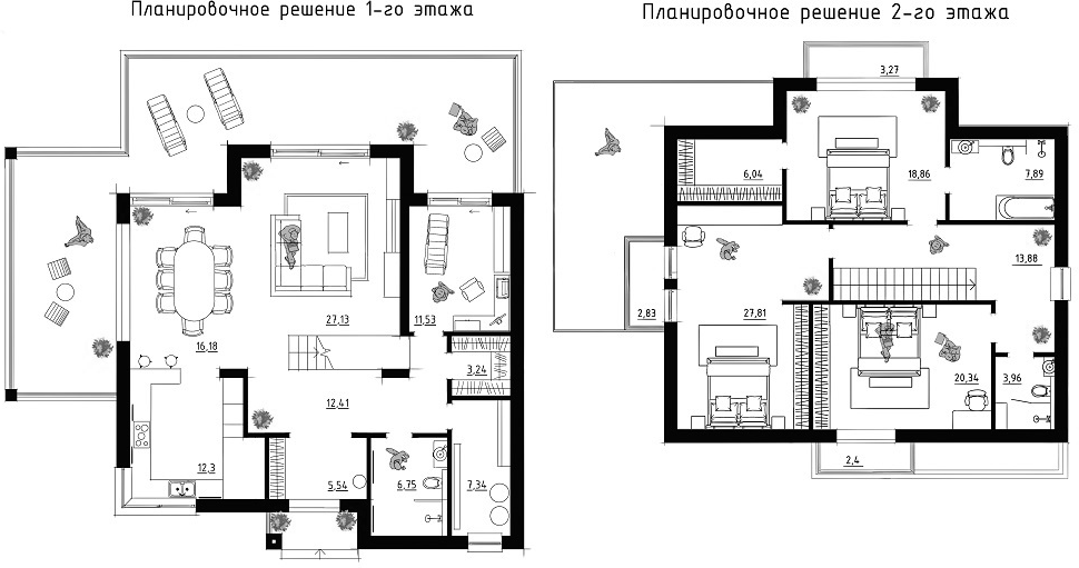 Планировка 219 м²